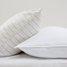 와이드 스트라이프 60수 순면 베개커버